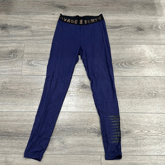 Used Women’s Navy Small Savage x Fenty Leggings - Picture 1 of 4